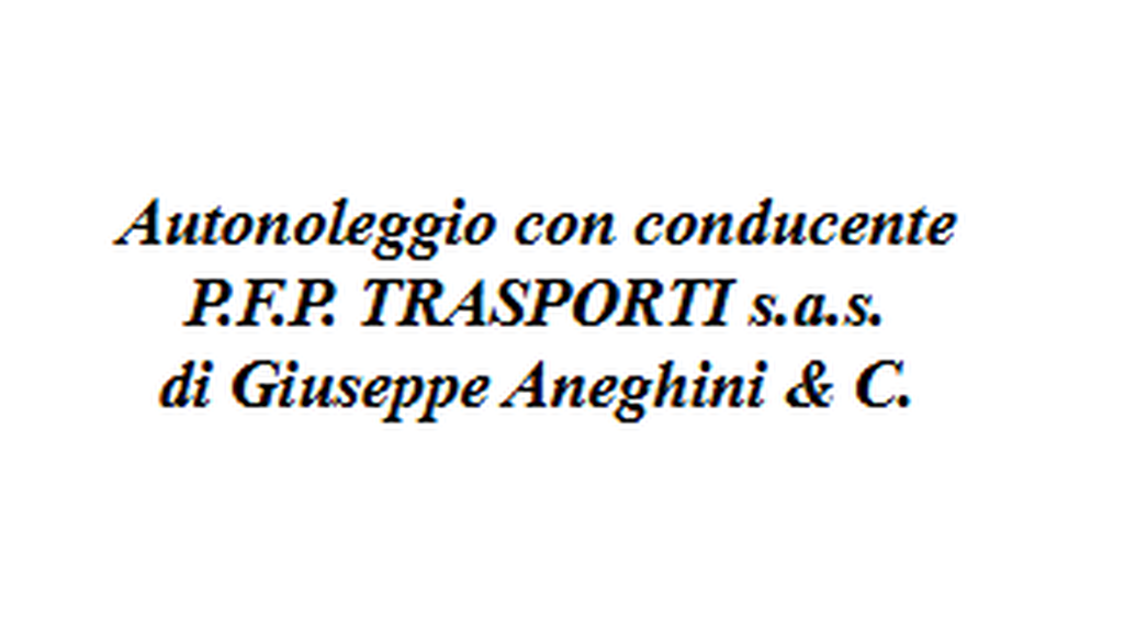 Autonoleggio PFP Trasporti sas